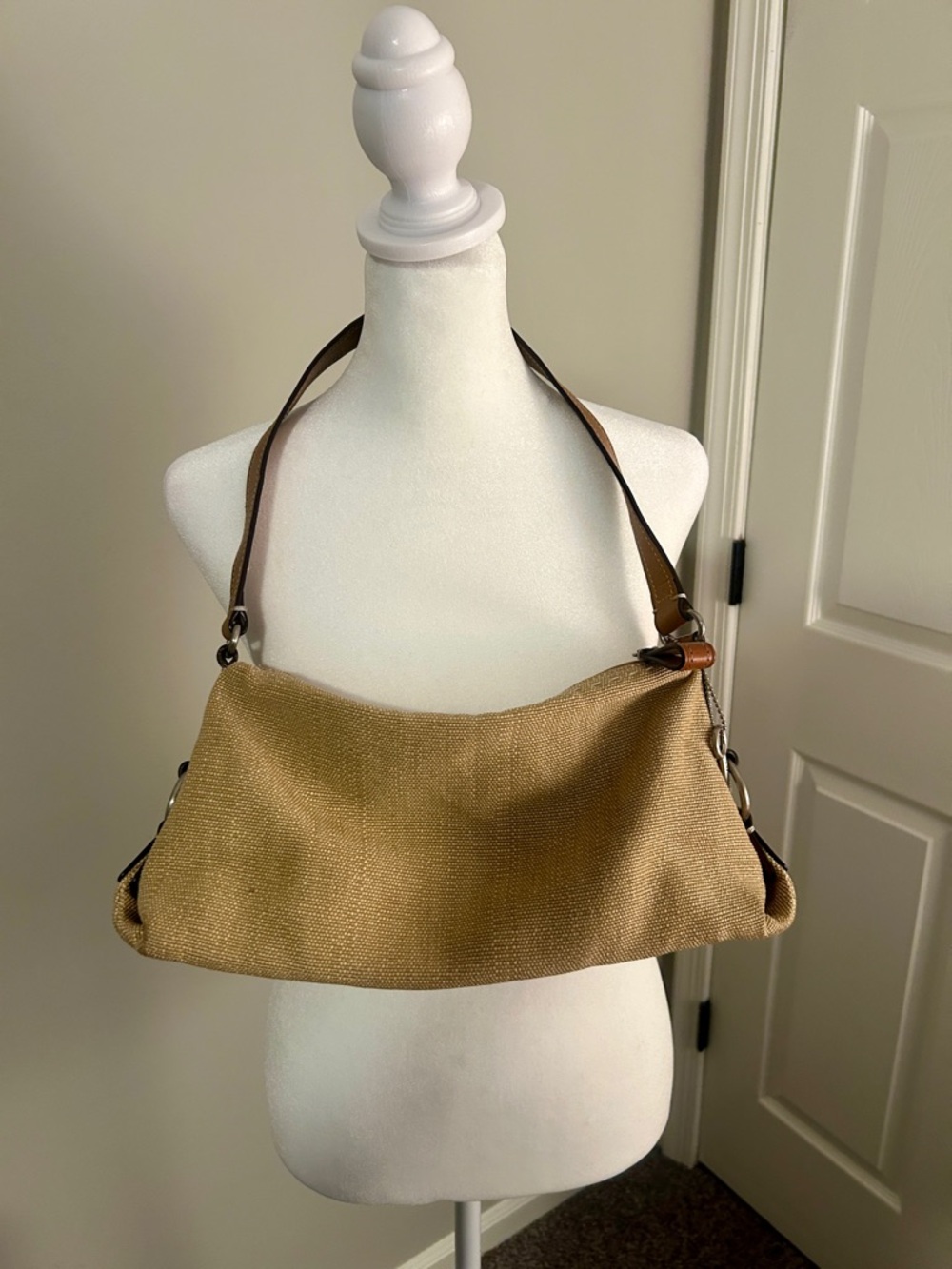 Fossil Y2K Woven Canvas Shoulder Bag